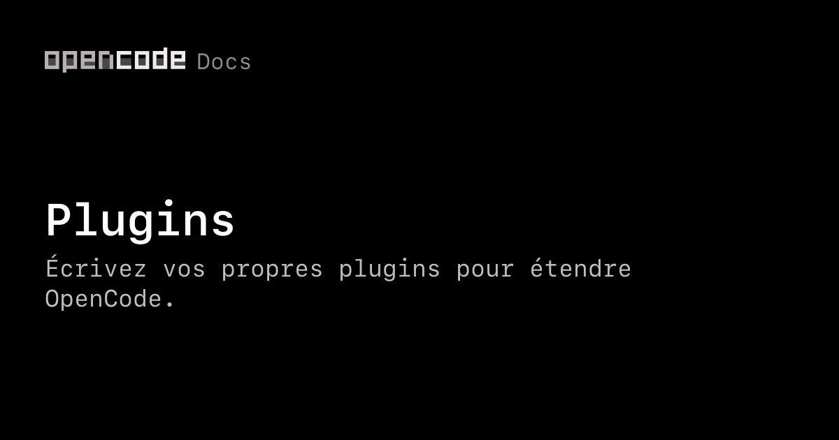 Plugins | OpenCode