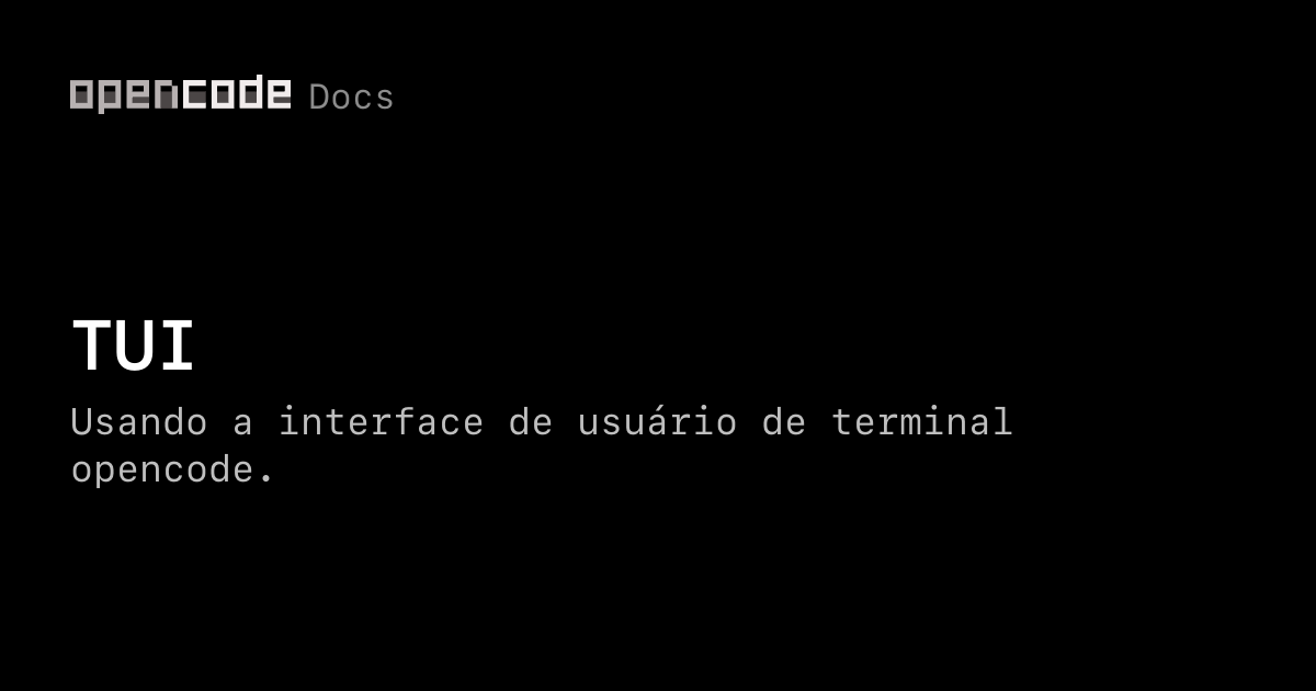 TUI | OpenCode