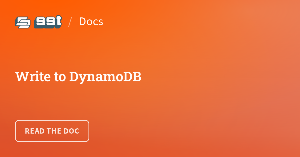 write-to-dynamodb-sst