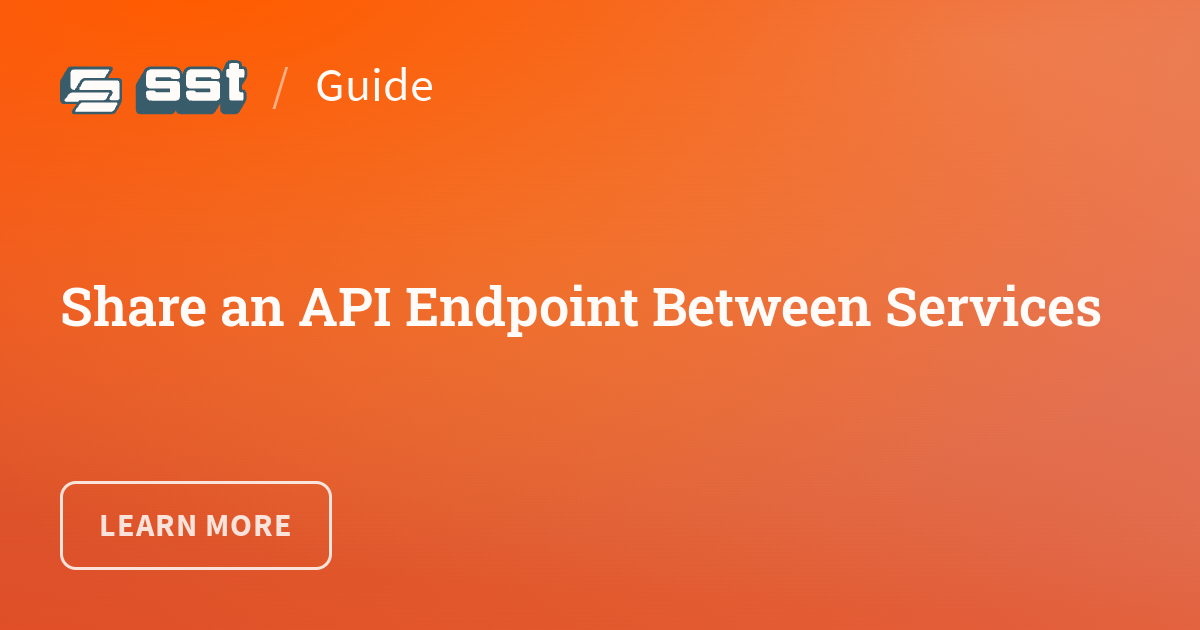 Share an API Endpoint Between Services